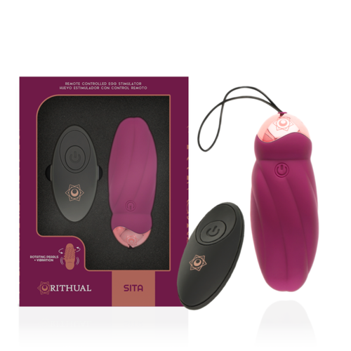 RITHUAL SITA HUEVO CONTROL REMOTO ROTACIN DE PERLAS + VIBRACIN