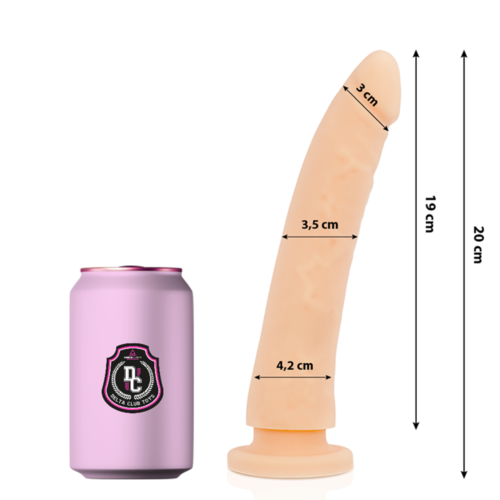 DELTA CLUB - TOYS DILDO NATURAL SILICONA MEDICA 20 X 4 CM