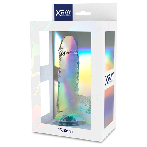 XRAY ARNS + DILDO REALISTA TRANSPARENTE 15.5CM X 3.5CM