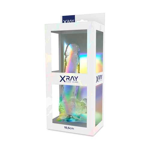 XRAY ARNS + DILDO REALISTA TRANSPARENTE 18.5CM X 3.8CM