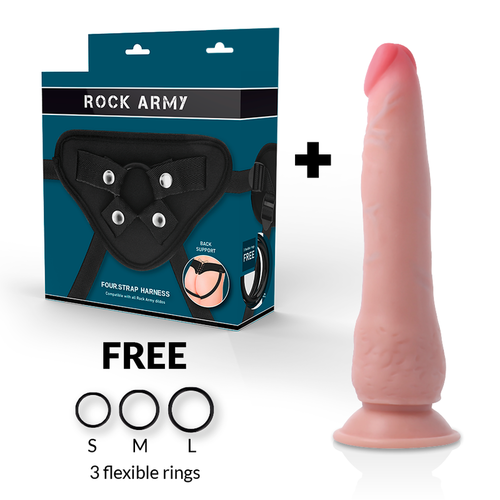 ROCKARMY ARNS + DUAL DENSITY CRUSADER DILDO REALISTA 21,5CM