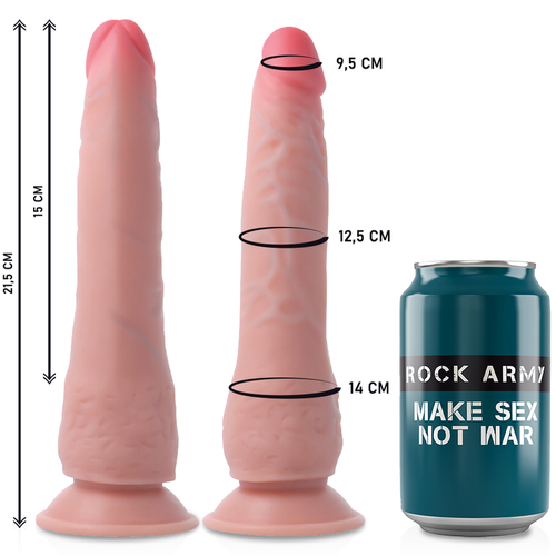 ROCKARMY ARNS + DUAL DENSITY CRUSADER DILDO REALISTA 21,5CM