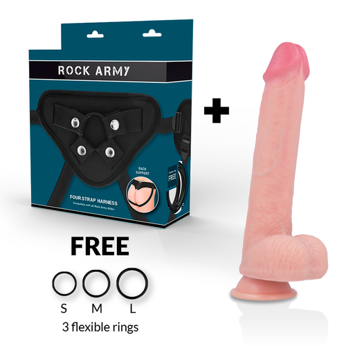 ROCKARMY ARNS + LIQUID SILICONE DILDO PREMIUM KINGCOBRA 24CM