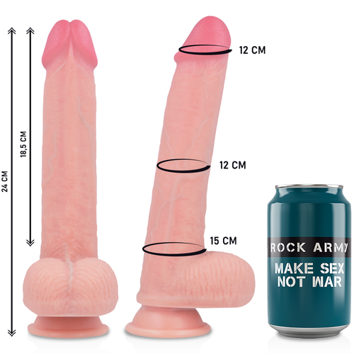 ROCKARMY ARNS + LIQUID SILICONE DILDO PREMIUM KINGCOBRA 24CM