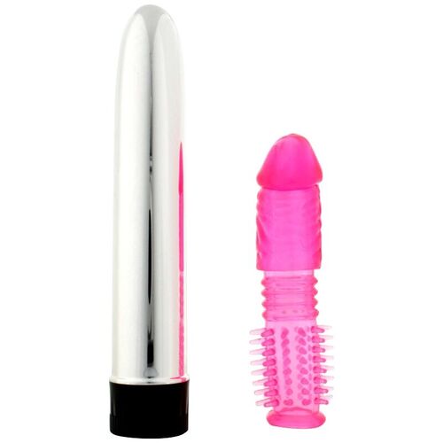 SEVENCREATIONS VIBRADOR CON FUNDA ESTIMULADORA