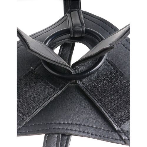 KING COCK - HARNESS CON PENE REALÍSTICO MARRÓN 20.3 CM