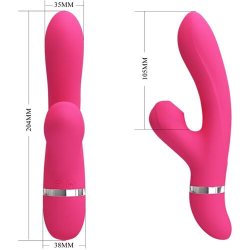 PRETTY LOVE WILLOW VIBRADOR Y SUCCIONADOR RABBIT