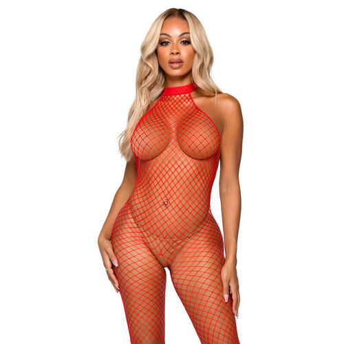 LE FRIVOLE BODYSTOCKING - CUELLO RACER TALLA UNICA ROJO