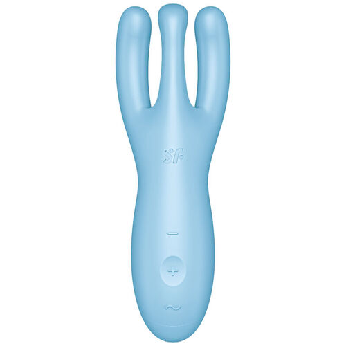 SATISFYER THREESOME 4 VIBRADOR APP - AZUL