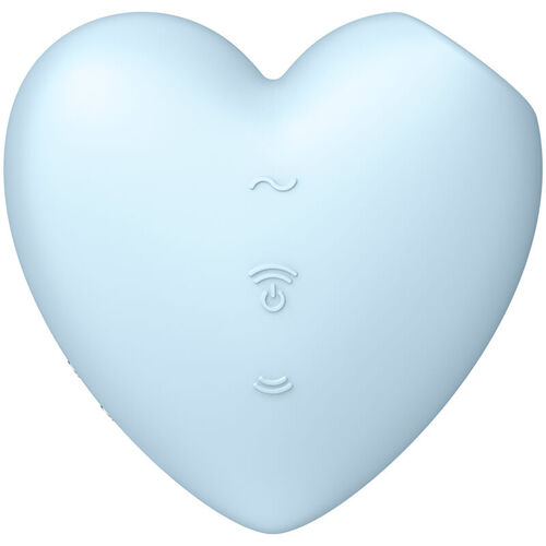 SATISFYER CUTIE HEART ESTIMULADOR Y VIBRADOR - AZUL