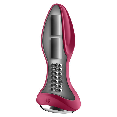 SATISFYER ROTATOR PLUG 2+ PLUG VIBRADOR - ROJO