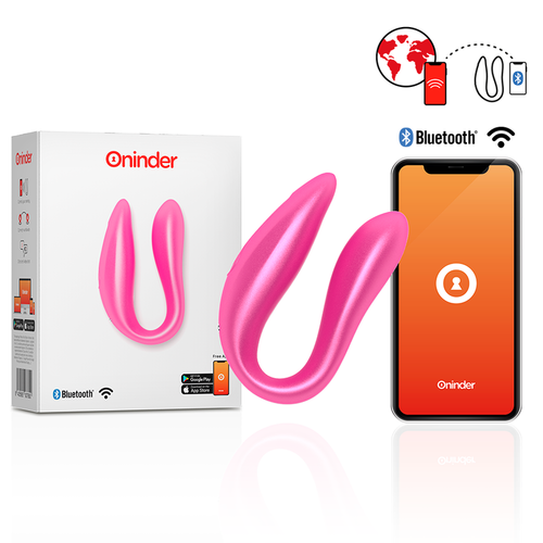 ONINDER ESTIMULADOR PUNTO G & CLÍTORIS ROSA - FREE APP
