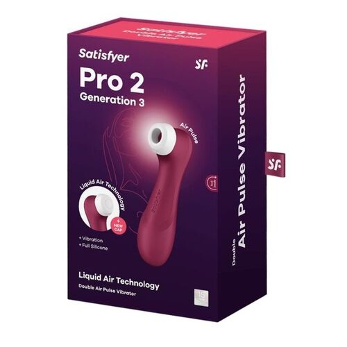 SATISFYER - PRO 2 GENERACIN 3 LIQUID AIR TECHNOLOGY GRANATE