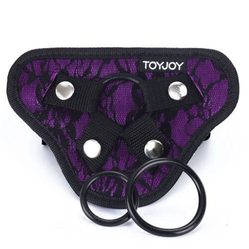 TOYJOY STRAP-ON LACE HARNESS VIOLETA