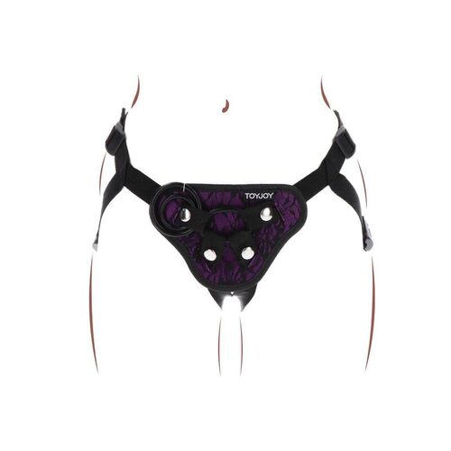 TOYJOY STRAP-ON LACE HARNESS VIOLETA