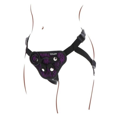 TOYJOY STRAP-ON LACE HARNESS VIOLETA