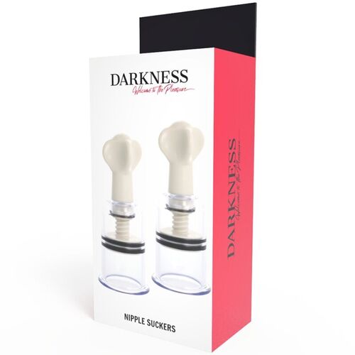 DARKNESS - ONDAS ESTIMULADORAS PEZONES TRANSPARENTE 5CM DIMETRO