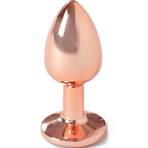 SECRET PLAY - METAL BUTT PLUG ORO ROSA TALLA S 7 CM