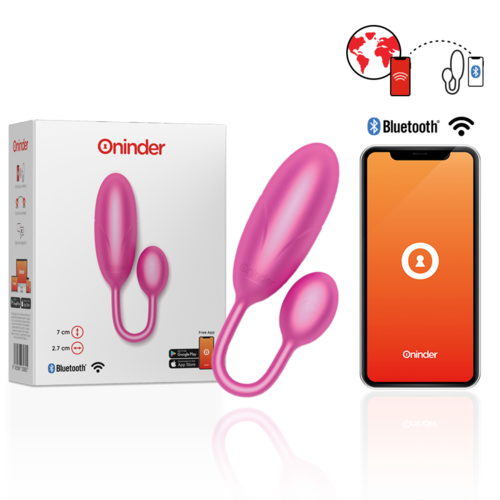 ONINDER - DENVER HUEVO VIBRADOR ROSA 7 X 2.7 CM FREE APP