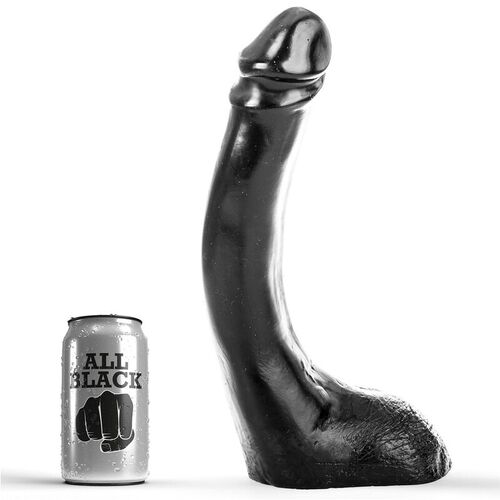 ALL BLACK DILDO NEGRO 29CM FISTING