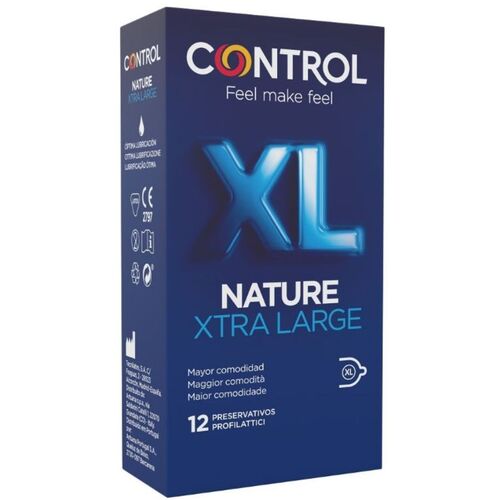 CONTROL ADAPTA  NATURE XL PRESERVATIVOS 12 UNIDADES