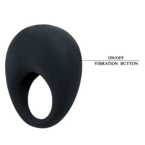 ANILLO VIBRADOR TRAP DE PRETTY LOVE - NEGRO