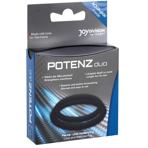 POTENZ DUO ANILLOS PENE TALLA M NEGRO