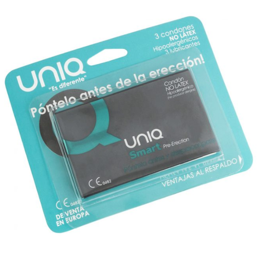 UNIQ SMART PRESERVATIVOS PRE-ERECCIN SIN LATEX 3 UNIDADES