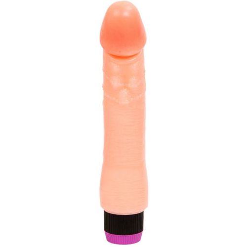 VIBRADOR REALISTICO FLEXIBLE NATURAL 24 CM