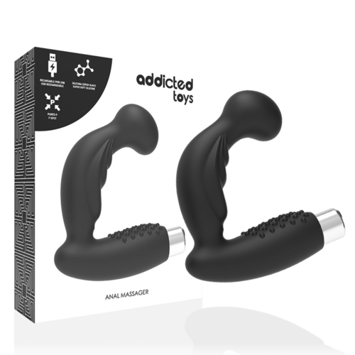 ADDICTED TOYS VIBRADOR PROSTTICO RECARGABLE MODEL 3 - NEGRO