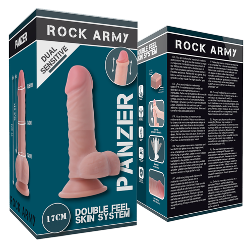 ROCKARMY DUAL DENSITY PANZER DILDO REALISTA 17CM