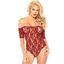 LEG AVENUE TEDDY BORDADO COLOR BURDEOS M/L