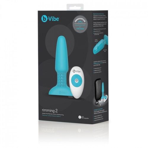 B-VIBE RIMMING CONTROL REMOTO ANAL PLUG 2 TEAL